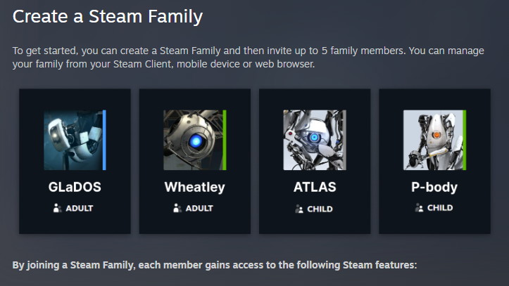 steam family sharing